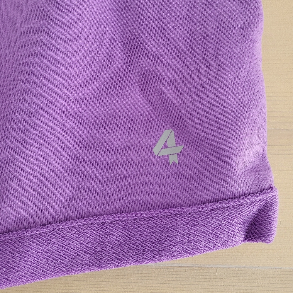 NWT FourLaps Oversized Rush Sweat Shorts Elastic Drawstring Lavendar Purple S - Picture 5 of 8